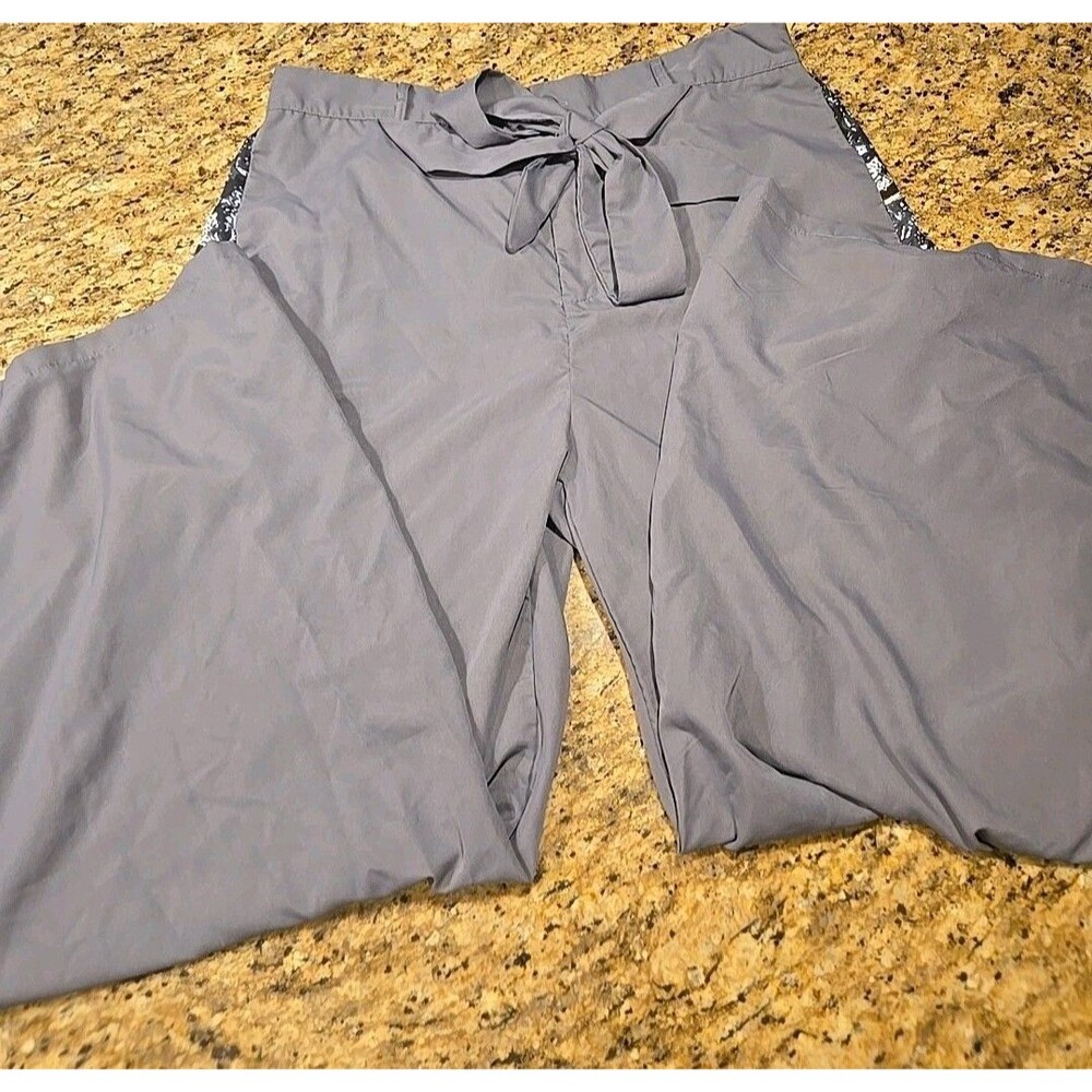 Incerun Pant Gray High Rise Wide Leg Japanese Style Loose Harem 4X